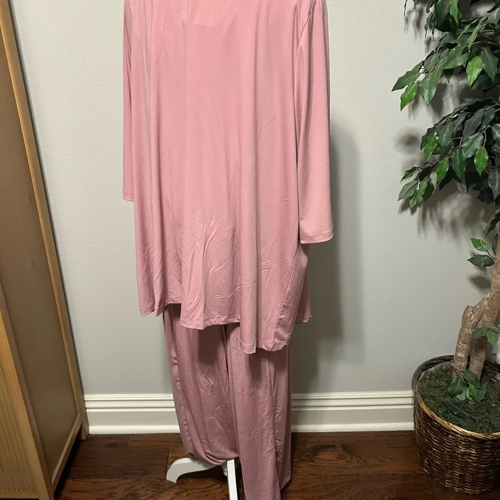 NWT Catherine’s 3 Piece Pant Set Embellished Pink Sz 28W Petite Wedding Easter - Picture 5 of 5